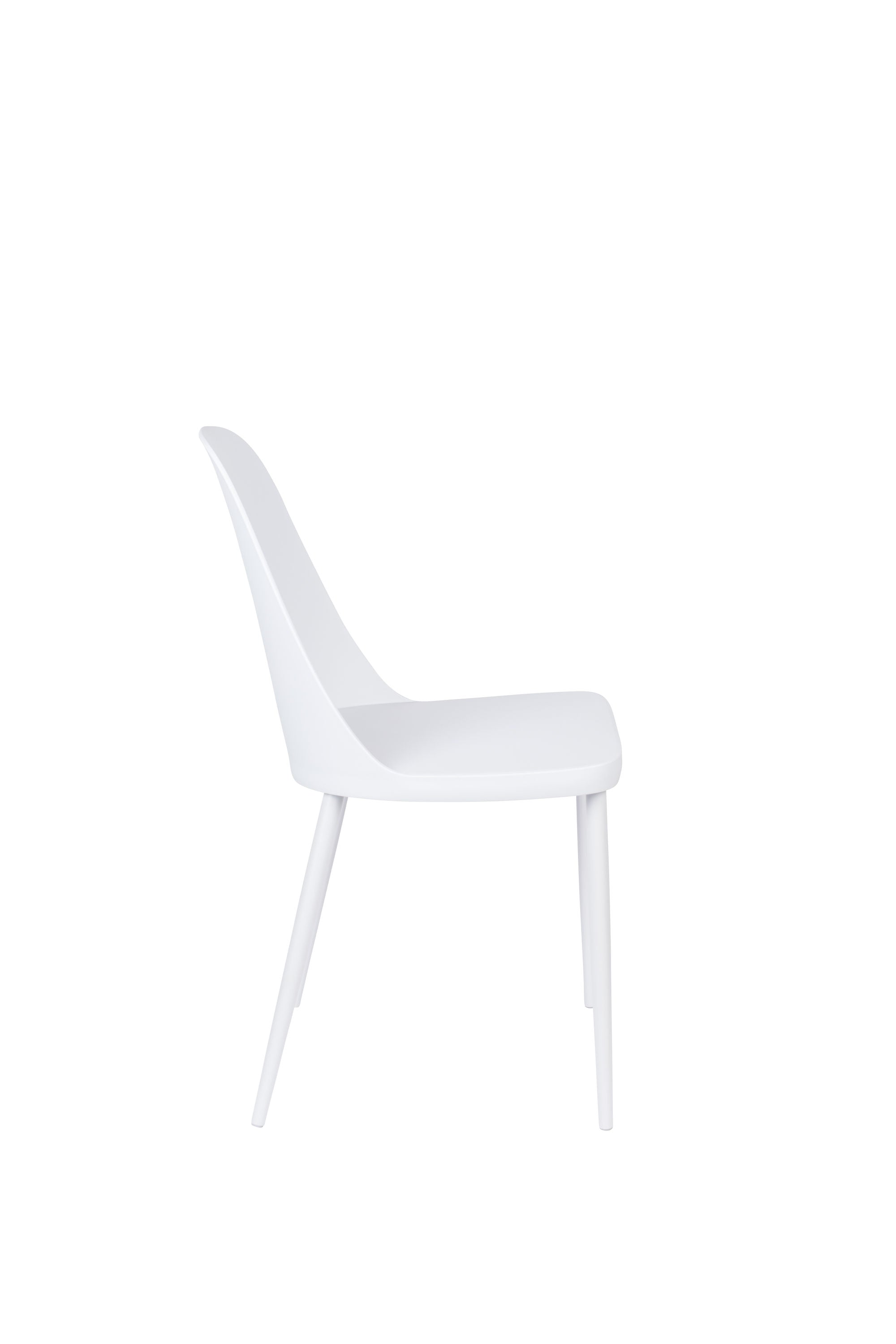 Set of 2 Pip All White Dining Chairs